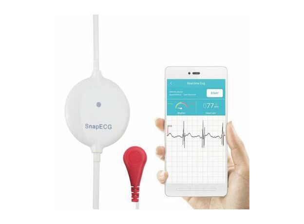 Portable Mini wearable ECG Monitor For Android or IOS Health care