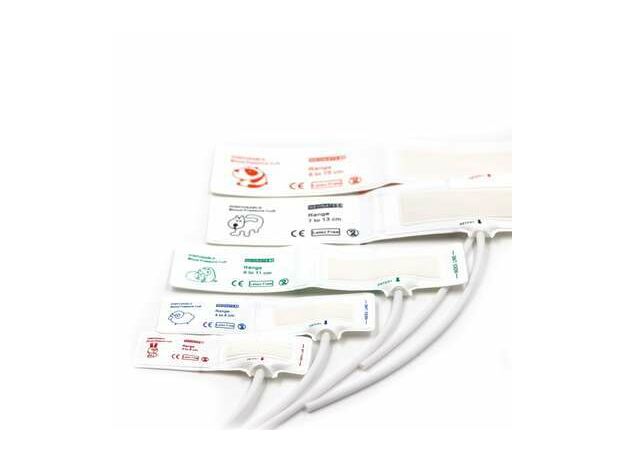 Disposable NIBP cuff Neonatal Single Tube Set of 5 nos. ( Size 1-5)