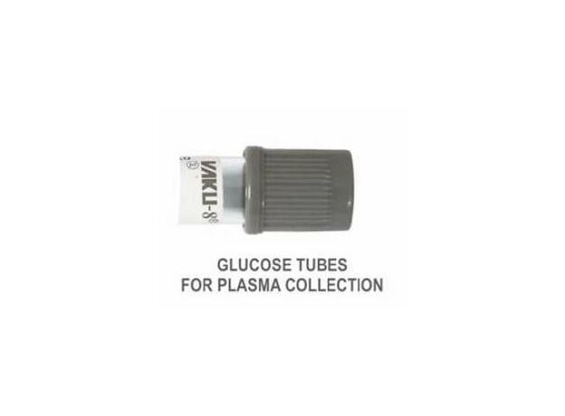 Vaku-8 Vacuum Blood Collection Tube - Iodo Acetate Glucose - Grey