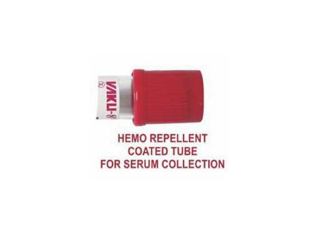 Vaku-8 Vacuum Blood Collection Tube - Plain - Cherry Red