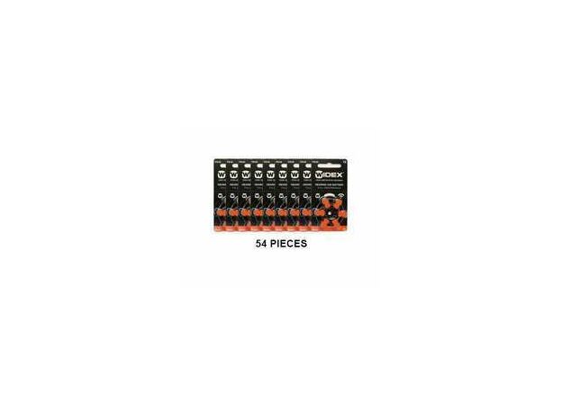 Widex Size 13 Batteries for Hearing Aids (PR48) - Pack of 54