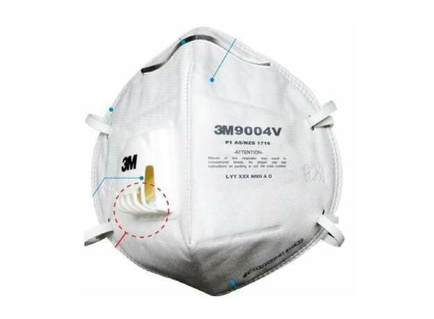 3M 9004V Valved Dust/Mist Respirator AS/NZS P1 (Pack of 25)