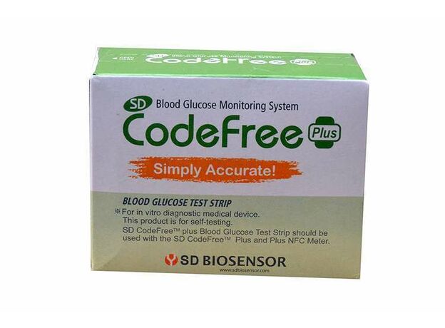 SD Codefree 100 Pcs All in One Blood Sugar Strips
