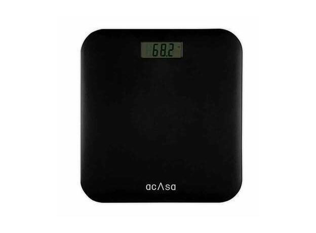 Acasa Digiscale Basics Black Digital Weighing Machine(180Kg)