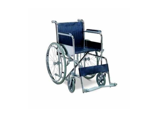 11 Enterprises 42 inch Blue Patient Wheel Chair