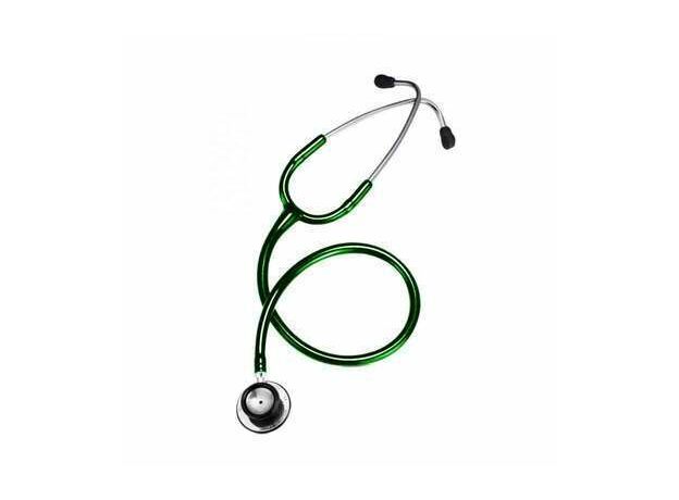 CardiacCheck 24 Inch Green Satinless Steel Stethoscope