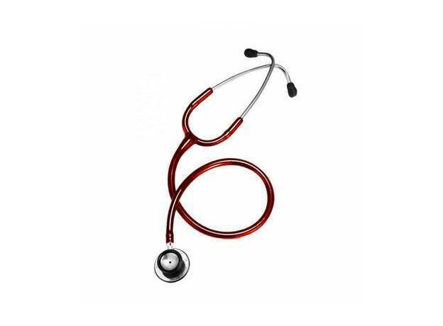 CardiacCheck 24 Inch Cherry Red Satinless Steel Stethoscope
