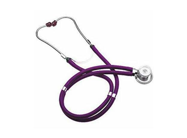 Shakuntla Pluss Rappaport Purple Dual Head Stethoscope with Convertible Chest-Piece