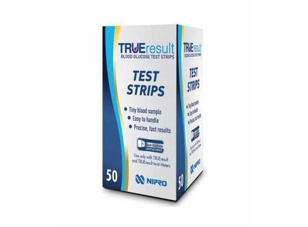 Nipro True Result Glucometer Test Strip 100- Pack of 2