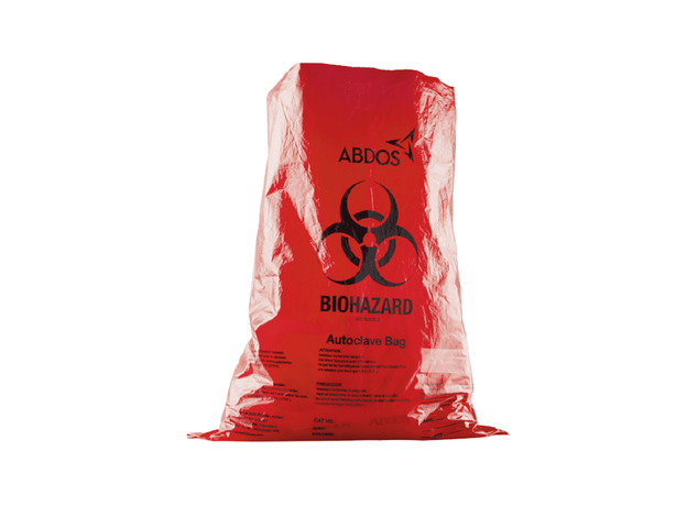 Abdos Biohazard Bright Red Autoclave Bags (Pack of 200)