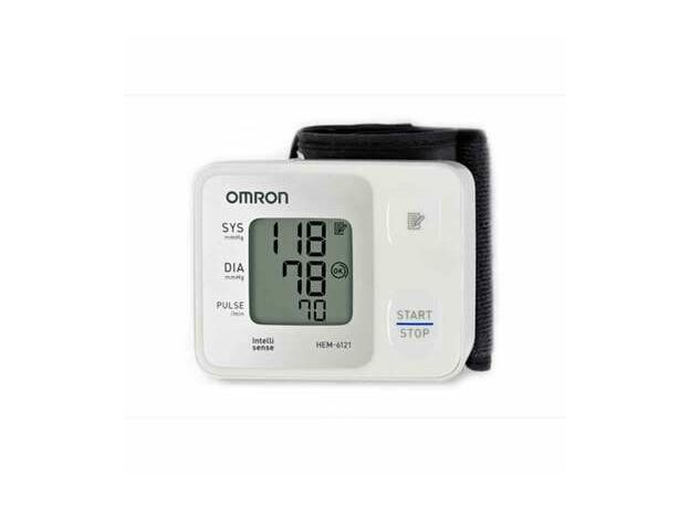 Omron HEM-6121 Blood Pressure Monitor ,(Fully Automatic Wrist Type)