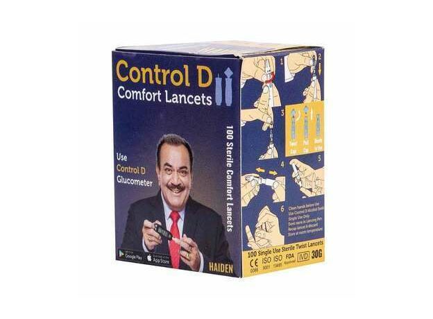 Control D Glucose Monitor Comfort Lancets-Pack of 100