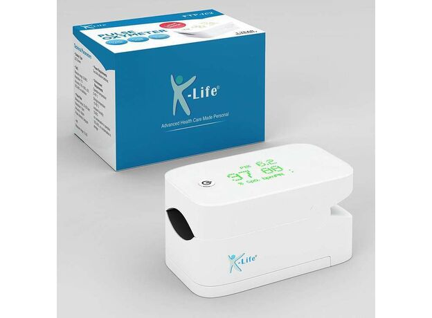 K-Life FTP-102 Finger Tip Pulse Oximeter with carry pouch .