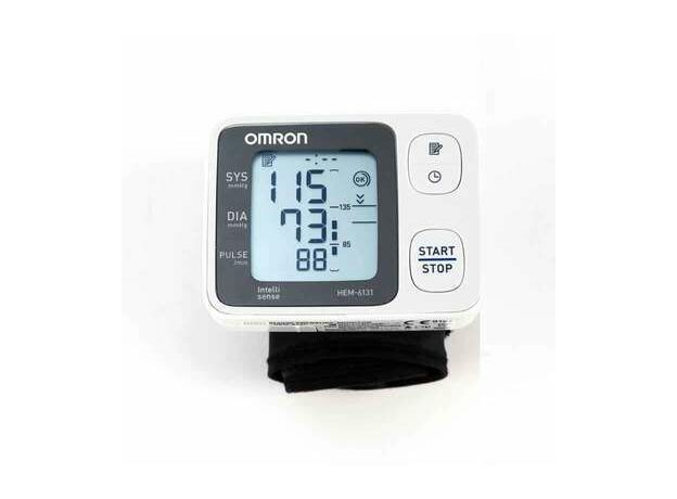 Omron HEM-6131 Wrist Blood Pressure Monitor ( Grey & White, Automatic)