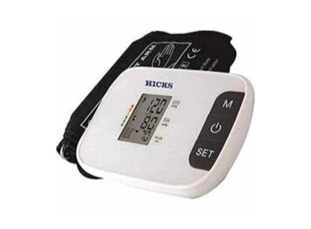 Hicks N-850 Automatic Digital Electronic Blood Pressure Monitor with AC Adopter