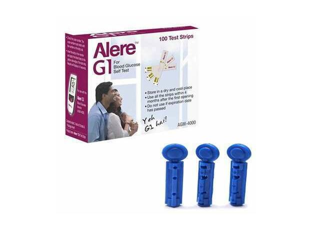 Alere AG-4000 G1 Glucometer Strips-100 No. with 100 Lancets Free