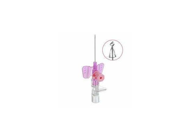 B Braun IV catheter with injection port and passive fully automatic needlestick protection