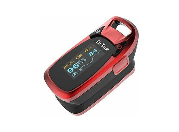 Dr Trust 203 USA Professional Series Finger Tip Pulse Oximeter, Red
