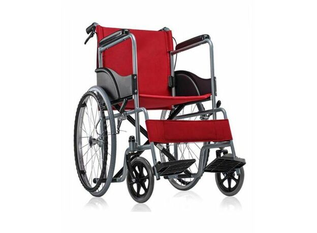 Basic Manual Premium Wheelchair Red