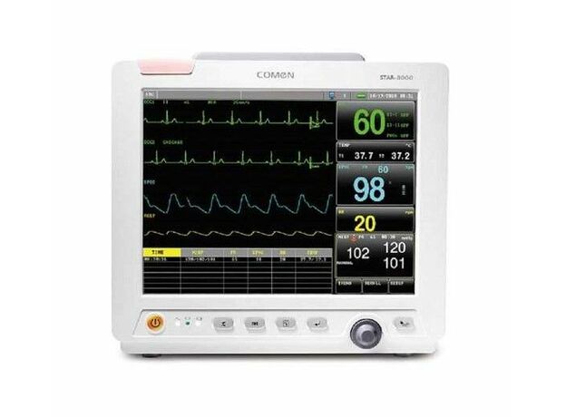 Comen STAR8000E Cardiac patient monitor, 5 parameter European CE approved Monitor