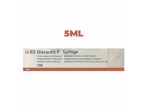 BD 5ml Discardit II Syringe with Needle (1'' x 22/23/24G)