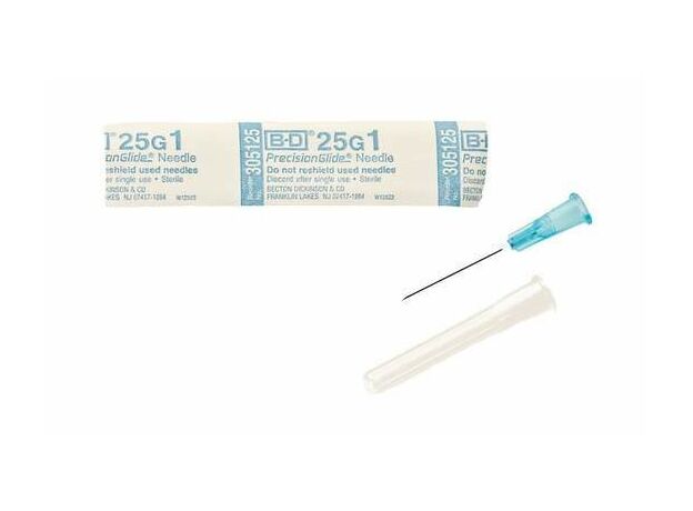 Becton Dickinson (BD) Precision Glide Hypodermic Needle - 1.0 inch
