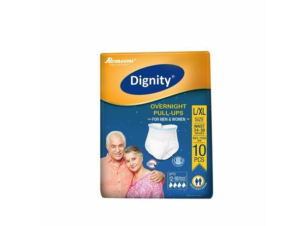 Romsons Dignity Overnight Pull Ups Adult Diapers - 10 Pcs/Pack