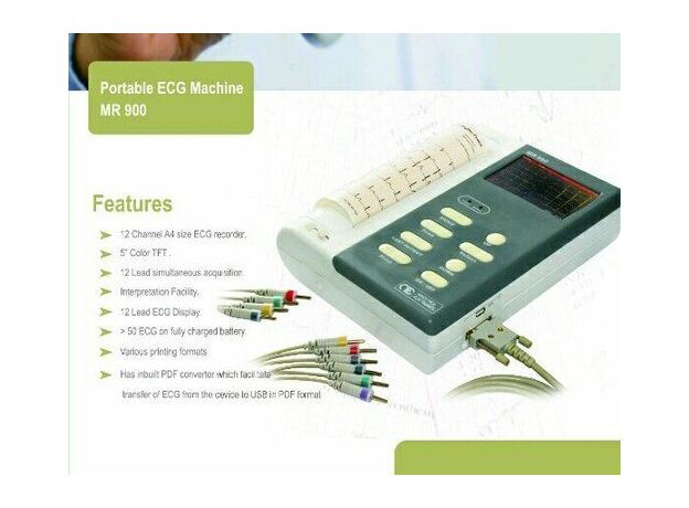 Maestros MR900 12 Channel ECG Machine, For Hospital