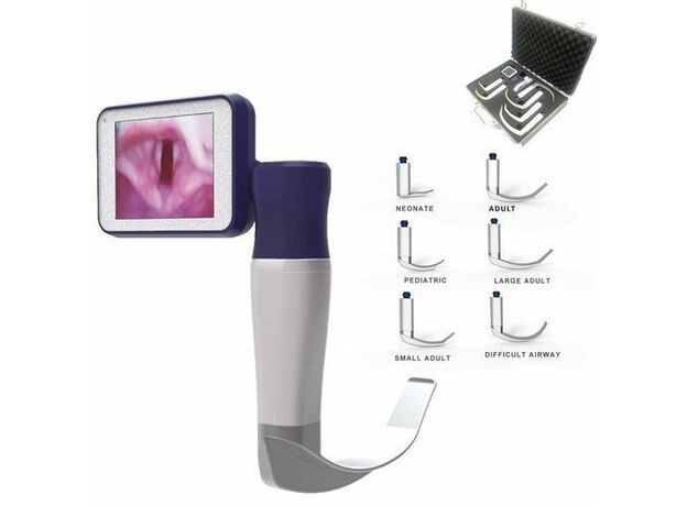Hygeia Reusable Video Laryngoscope with 3  blades