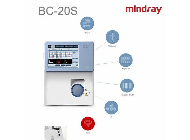 Mindray BC 20s Hematology Analyzer - 3 part