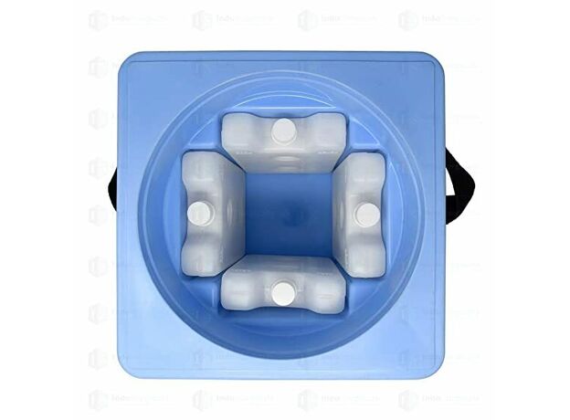 IndoSurgicals HDPE Vaccine Carrier box (Small with 2 Ice Packs 0.80 L)
