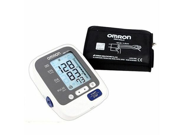 Omron HEM-7130L Blood Pressure Monitor, (Automatic, Large Cuff, intellisense technology)
