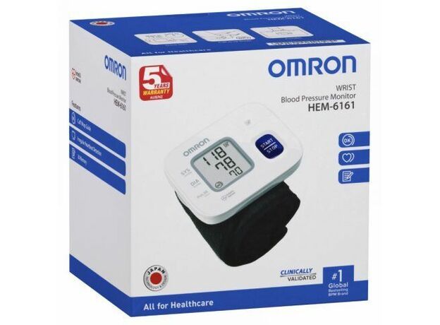 Omron HEM 6161 Fully Automatic Wrist Blood Pressure Monitor