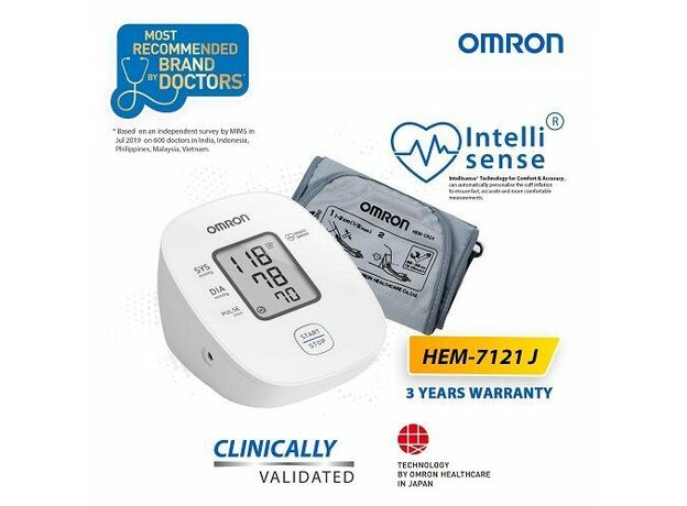 Omron HEM-7121J Automatic Blood Pressure Monitor, (Fully Digital)