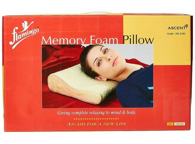 Flamingo Memory Foam Pillow - Universal (Yellow)