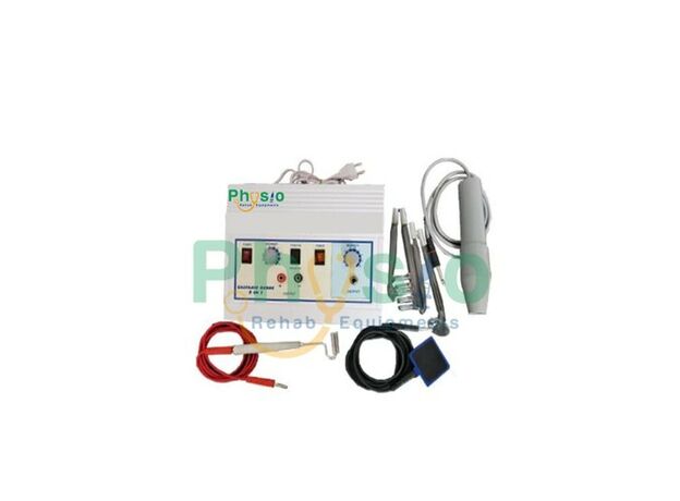 Physio Rehab Equipment Beauty Physiotherapy Machine For Removal Of Face Wrinkles (Mild Steel Galvanic Ozone 2 In 1)