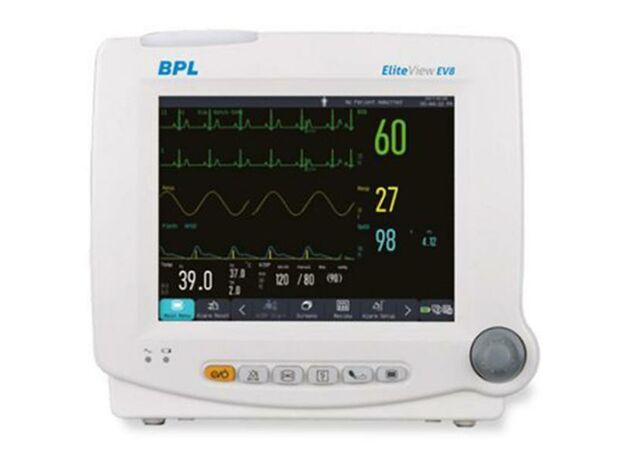 BPL Elite View EV8 Cardiac Monitor, 8 inch Multipara Monitor