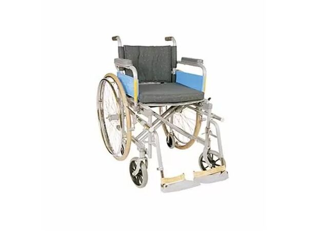 Vissco Invalid Folding Wheelchair Deluxe With Spoke Tyres