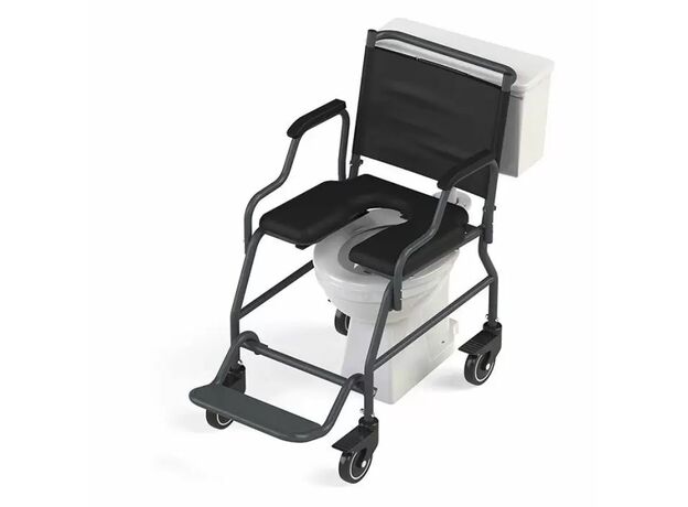 Arcatron Commode Wheelchair Heavy Duty Roll-Over