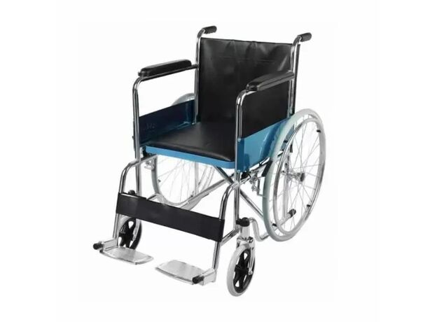 KosmoCare Wheelchair with Commode Seat (Pride Chrome Plated)