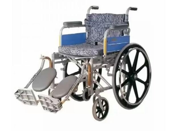 Vissco Invalid Foldable Wheelchair Deluxe Elevated Foot