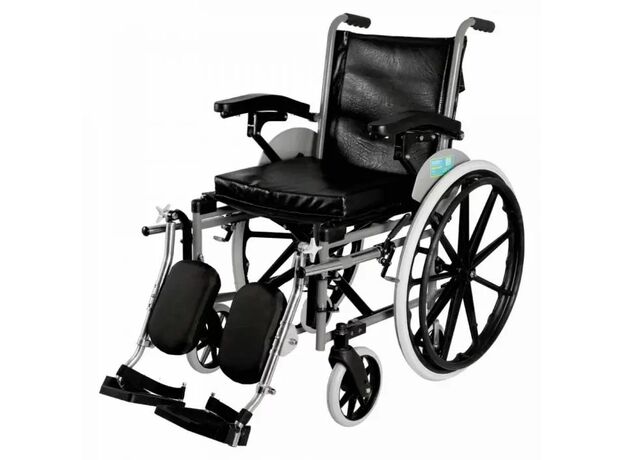Vissco Imperio Folding Wheelchair with Elevated Footrest Mag Wheel