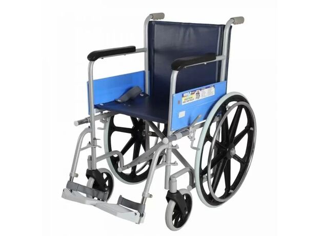 Vissco Invalid Folding Wheel Chair with Regular Mag Wheels