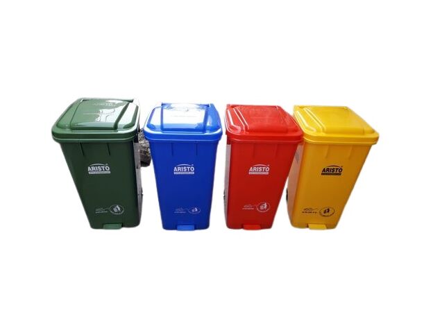 Plastic Dustbin With Pedal, For Hospital, Capacity: 120 Liters