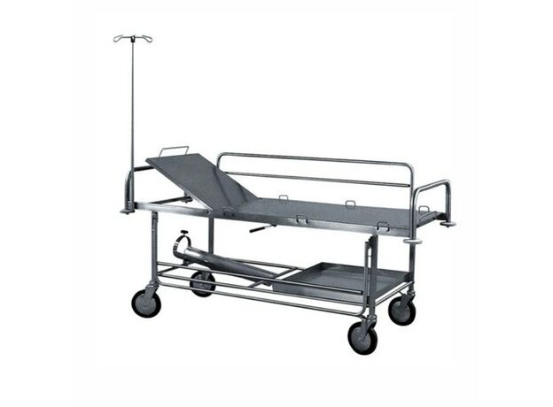 UPL Patient Stretcher Trolley With Cylinder Cage And Tray