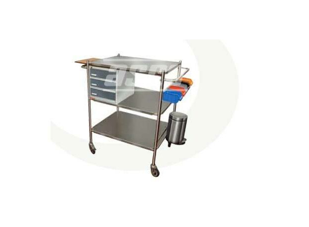 ASCO Instrument Trolley, Stainless Steel