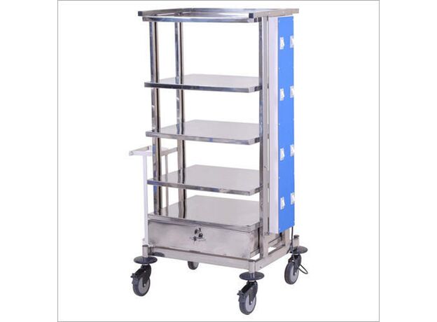 Dolphin Surgical Laparoscopic Trolley, Stainless Steel