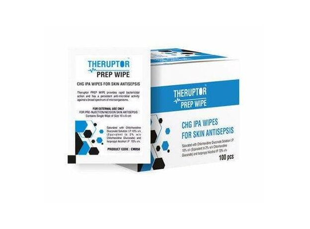 CareNow Theruptor CHG IPA Prep Wipes - Small