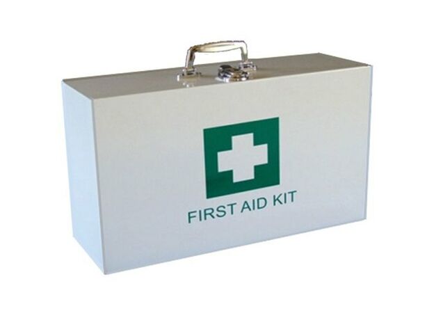 Empty First Aid Box, Stainless Steel