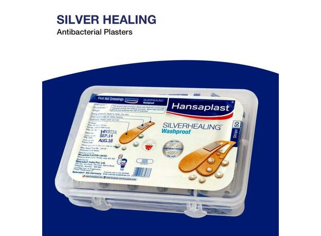 Hansaplast First Aid Silver Healing Washproof Dressing (Pack of 100)
